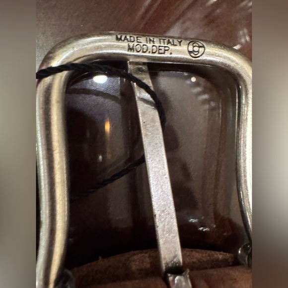 NICOBLU - Alta Moda Brown Leather Belt - Picture 7 of 9